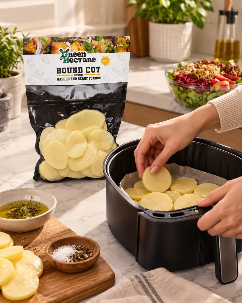 Round Cut Potatoes