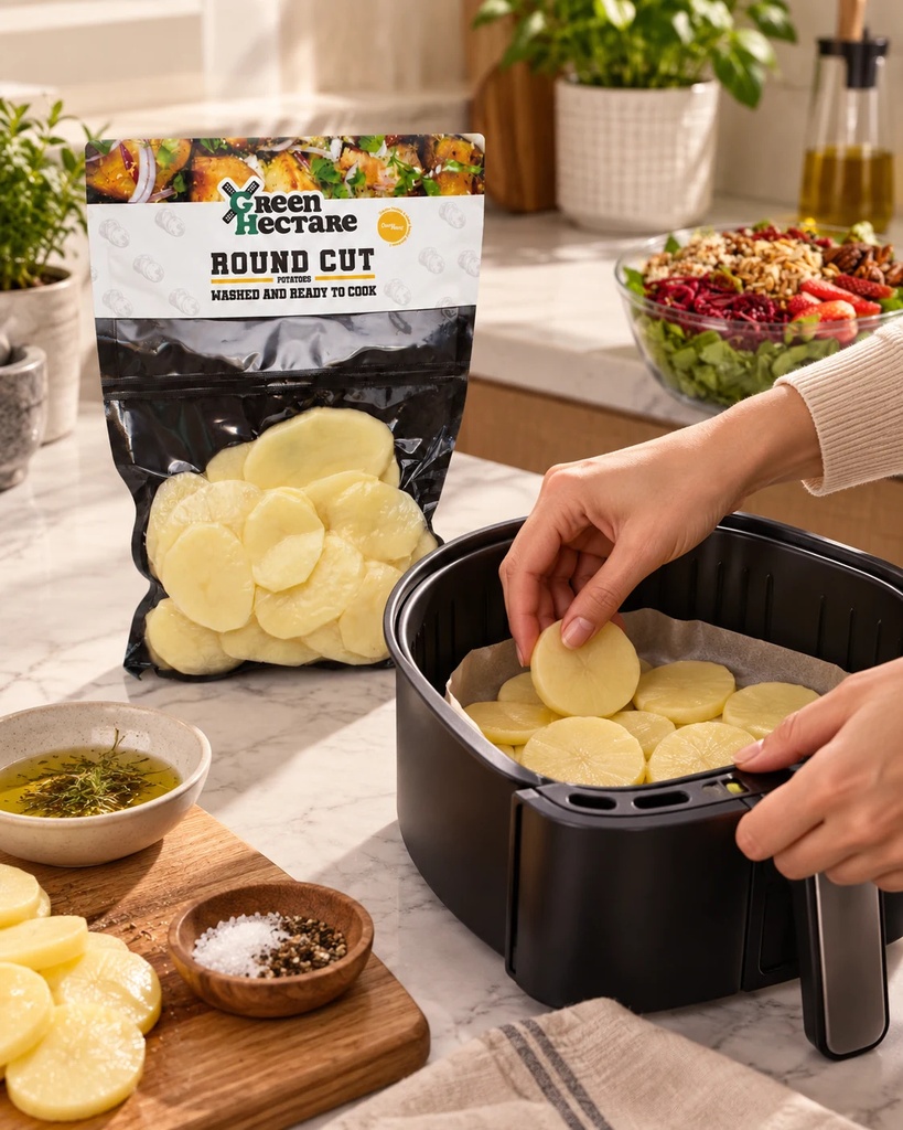 Round Cut Potatoes